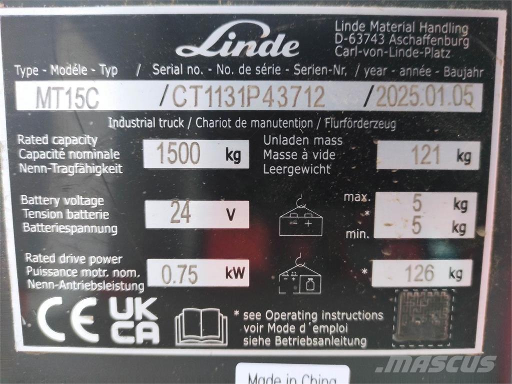Linde MT15C Elektriline alusesiirdaja