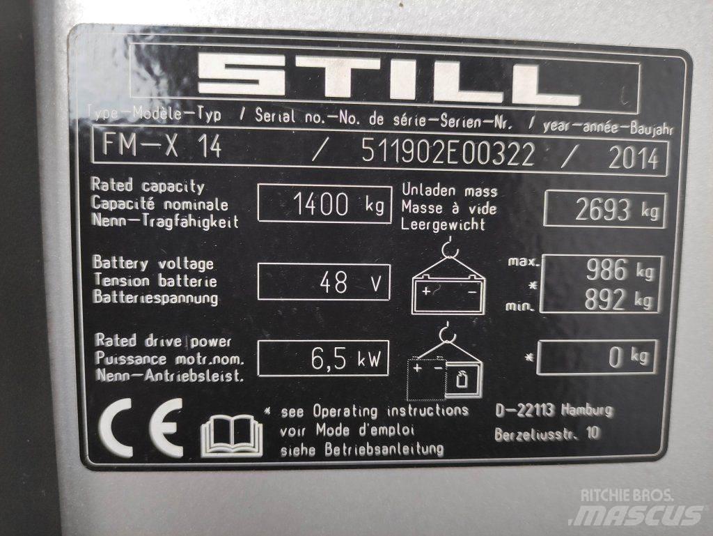 Still FM-X-14 Lükandmastiga tõstukid