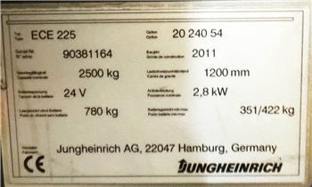 Jungheinrich ECE 225 - 2.400 MM GABELN - 2 EUROPALETTEN