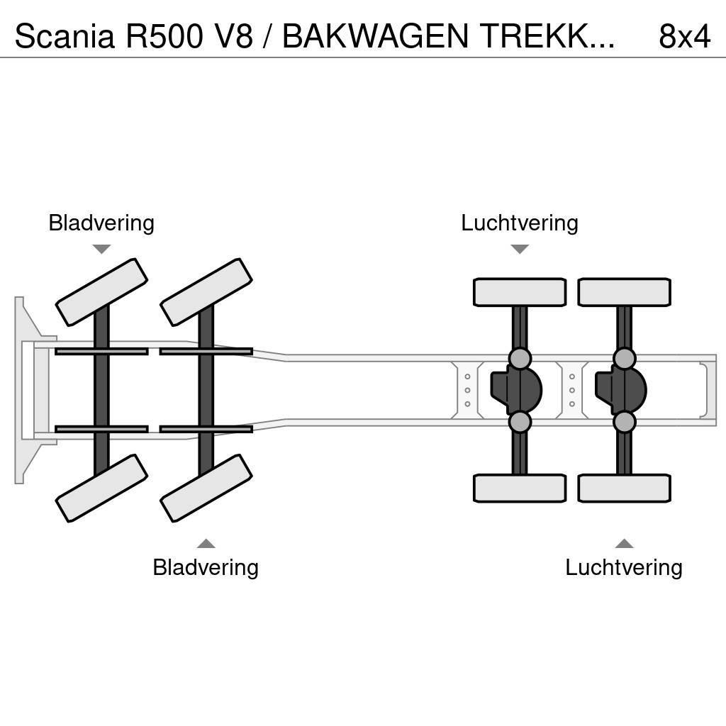 Scania R500 V8 / BAKWAGEN TREKKER COMBI / PALFINGER PK 53 Sadulveokid