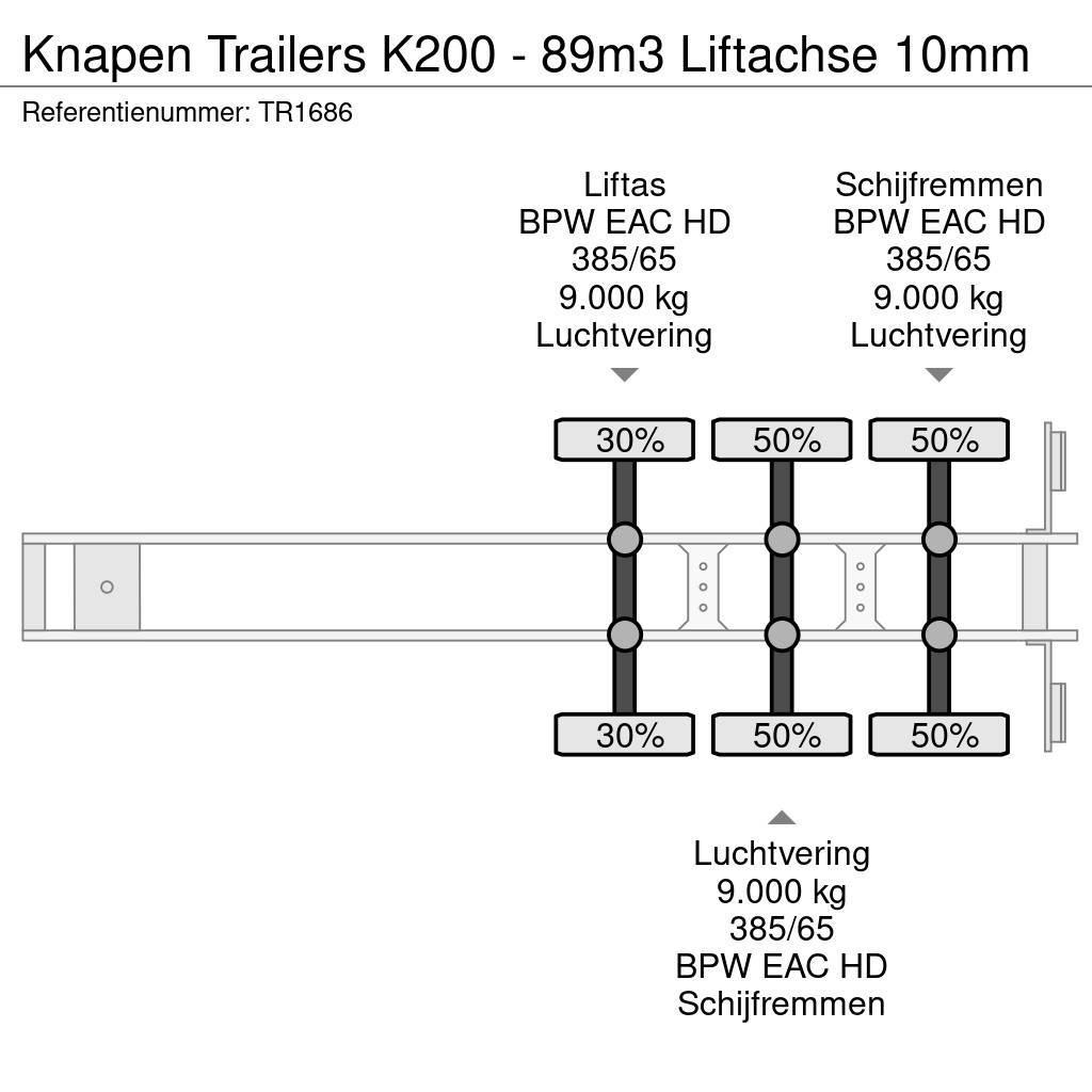 Knapen Trailers K200 - 89m3 Liftachse 10mm Liikuvpõrand poolhaagised
