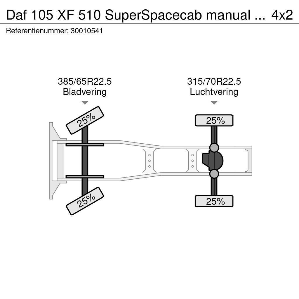DAF 105 XF 510 SuperSpacecab manual intarder Sadulveokid