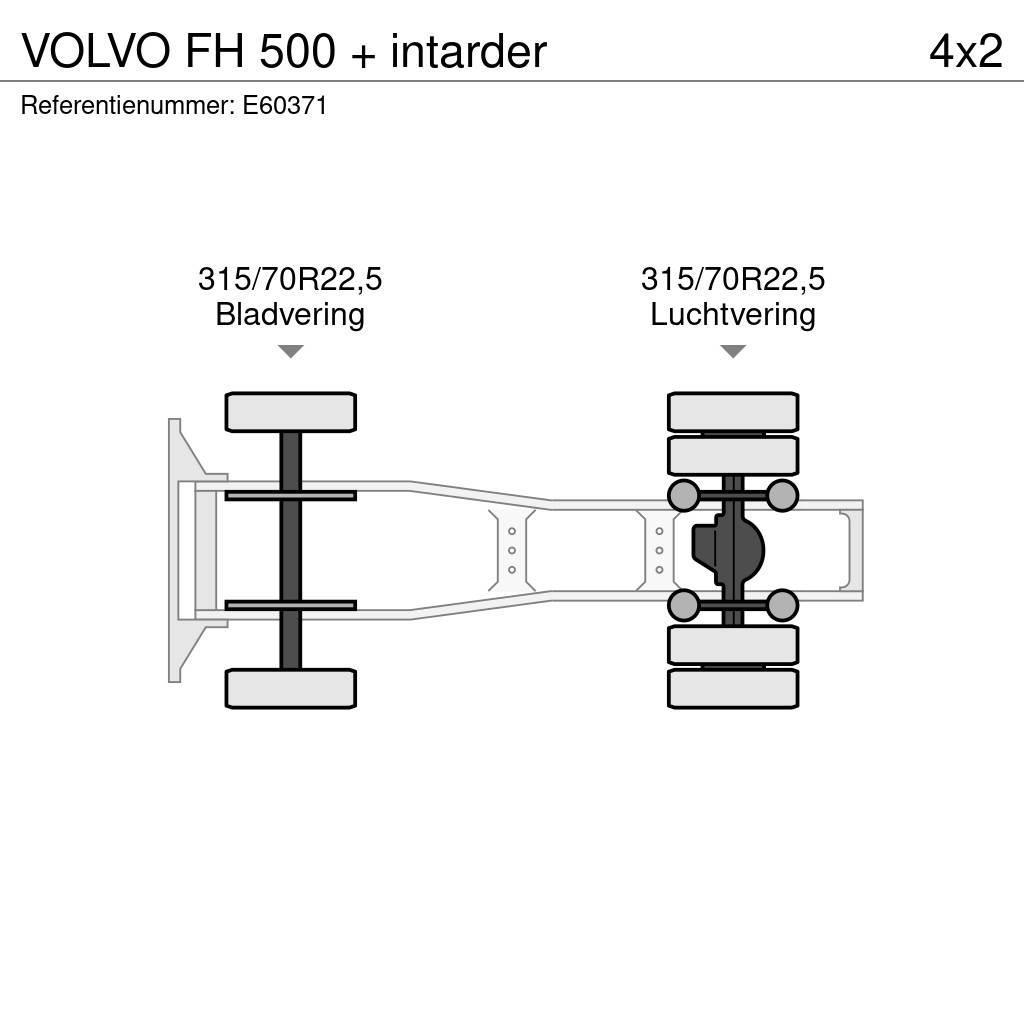 Volvo FH 500 + intarder Sadulveokid