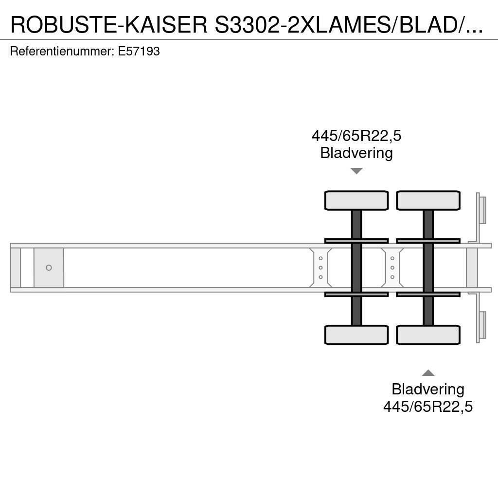  Robuste-Kaiser S3302-2XLAMES/BLAD/SPRING Kallur-poolhaagised