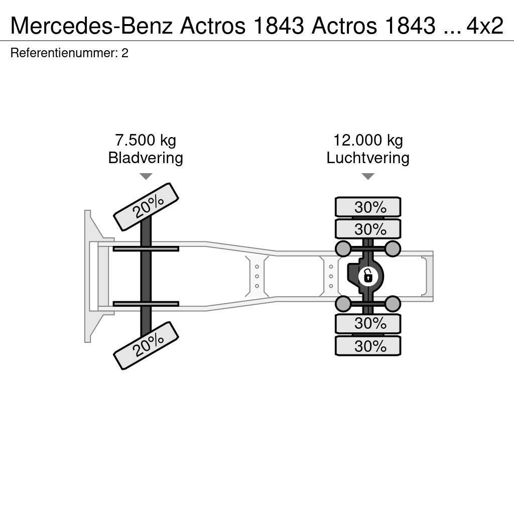 Mercedes-Benz Actros 1843 Actros 1843 ADR 4x2 RETARDER Sadulveokid