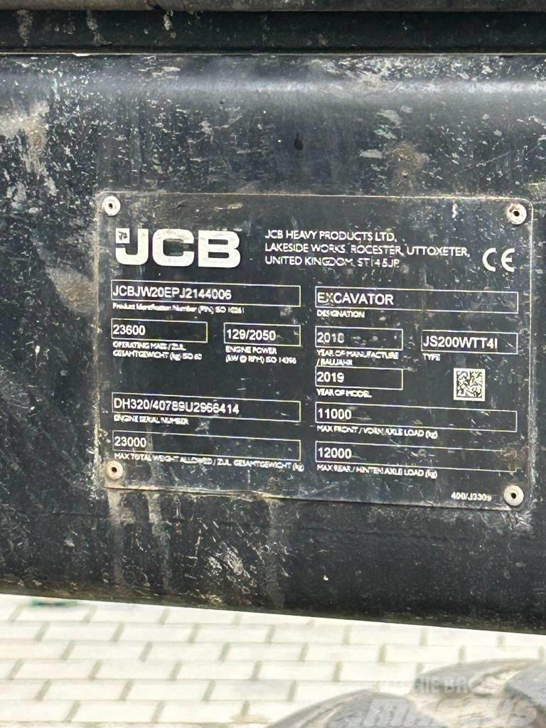 JCB JS 200 W Ratasekskavaatorid