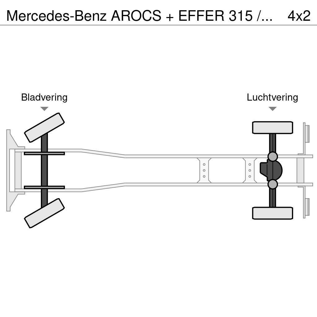 Mercedes-Benz AROCS + EFFER 315 / 6S + FLY JIB 4S / LIER / WINCH Maastikutõstukid