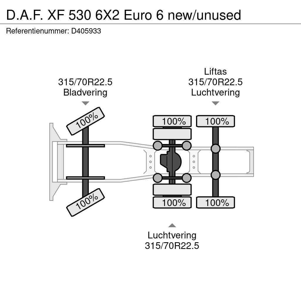 DAF XF 530 6X2 Euro 6 new/unused Sadulveokid