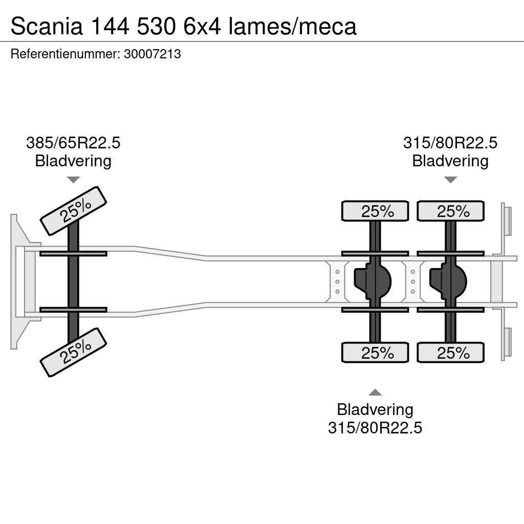 Scania 144 530 6x4 lames/meca Madelautod