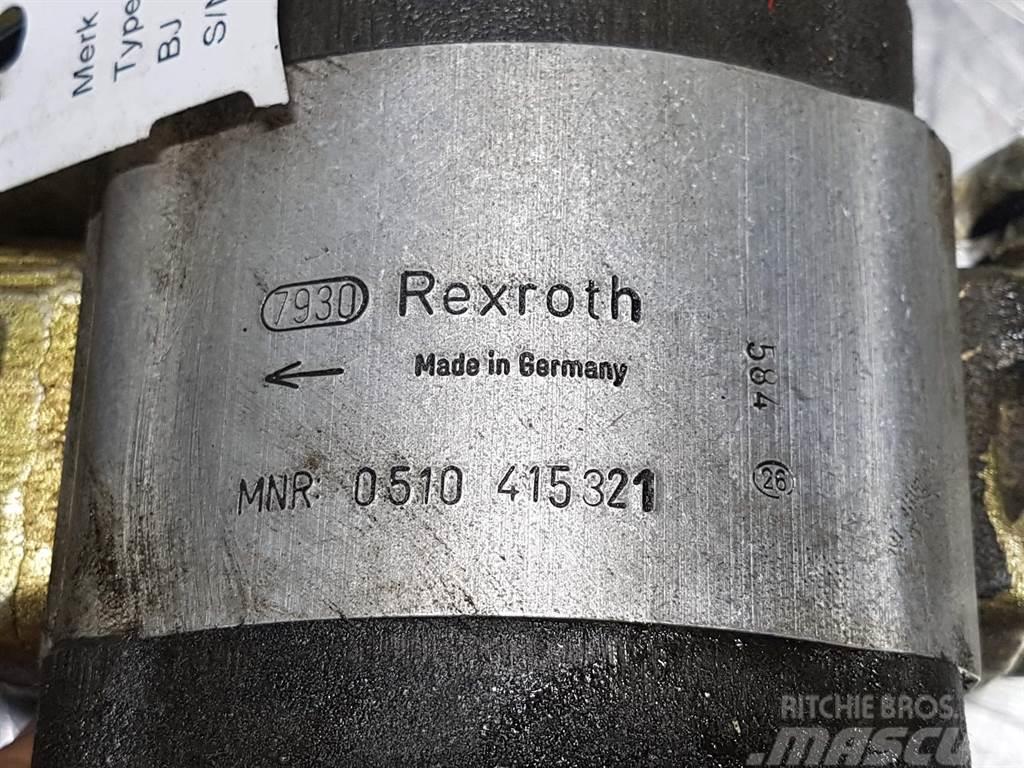 Rexroth 0510415321 - Gearpump/Zahnradpumpe/Tandwielpomp Hüdraulika