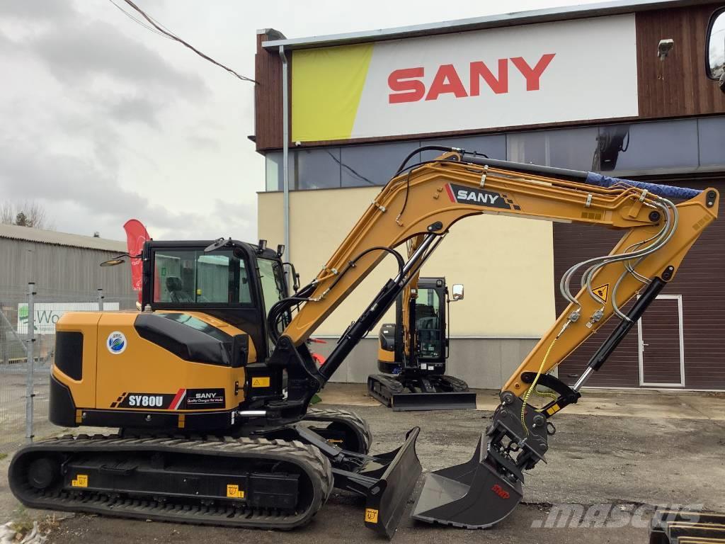 Sany SY80U Väikeekskavaatorid 7t-12t