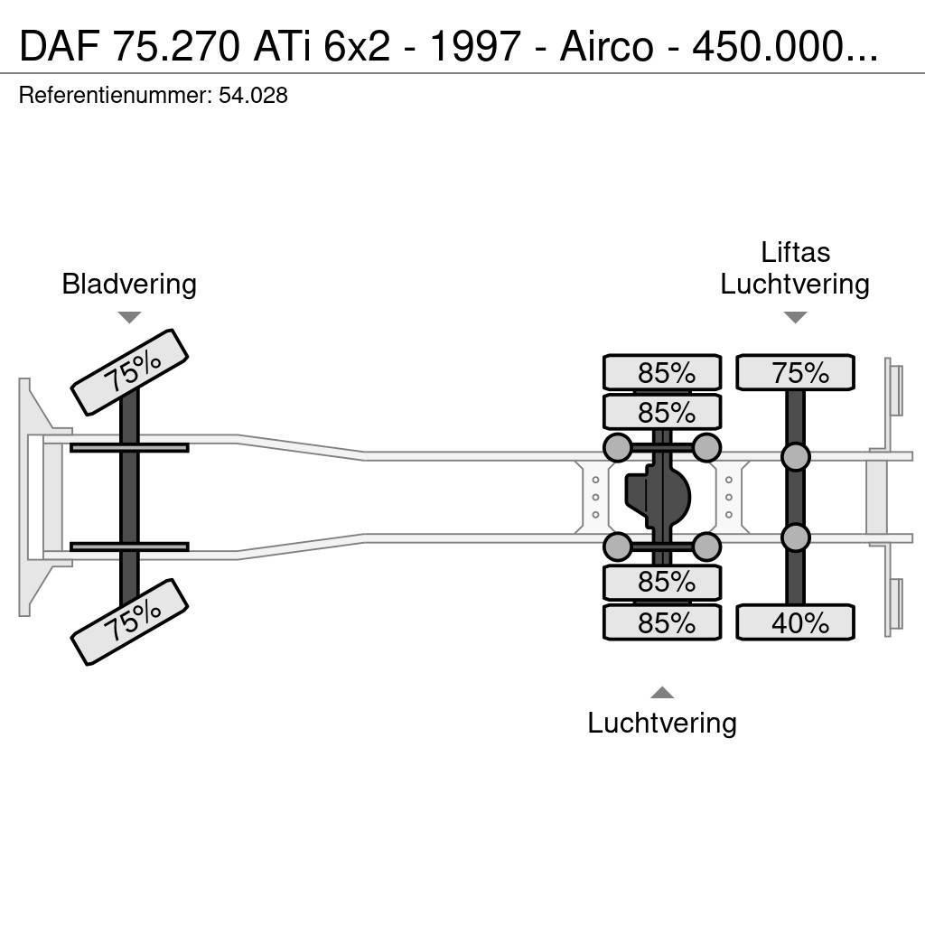 DAF 75.270 ATi 6x2 - 1997 - Airco - 450.000km - Unique Tentautod