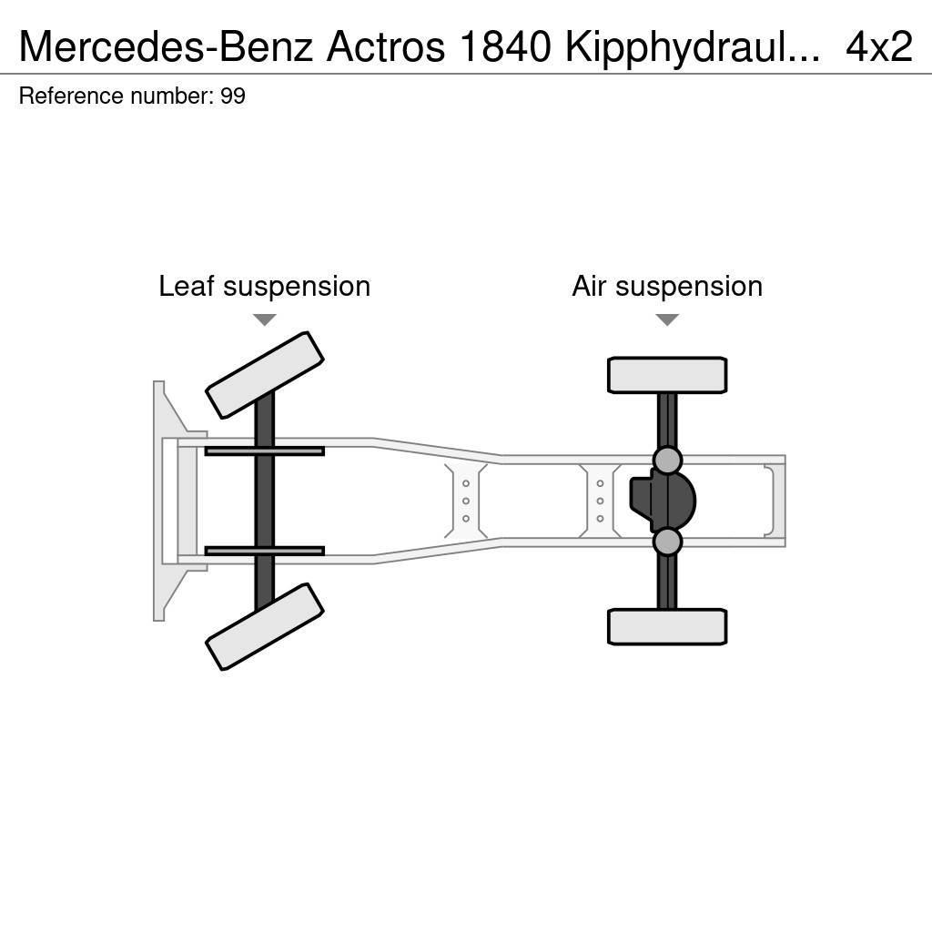 Mercedes-Benz Actros 1840 Kipphydraulik / Euro 6 Sadulveokid