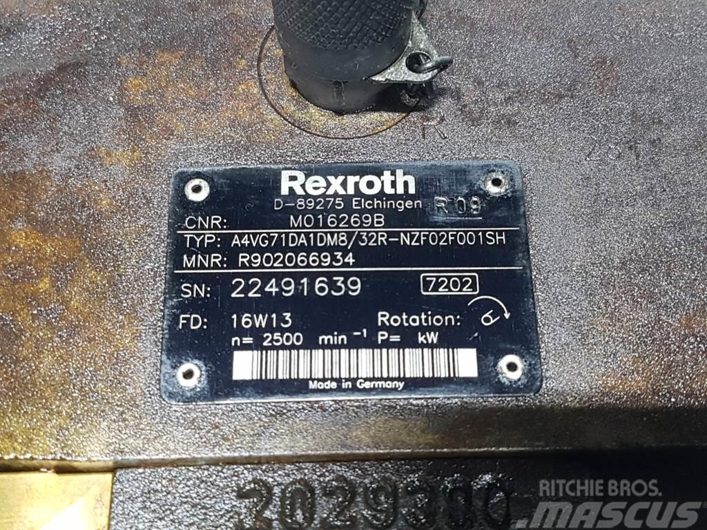 Rexroth A4VG71DA1DM8/32R - Drive pump/Fahrpumpe/Rijpomp Hüdraulika