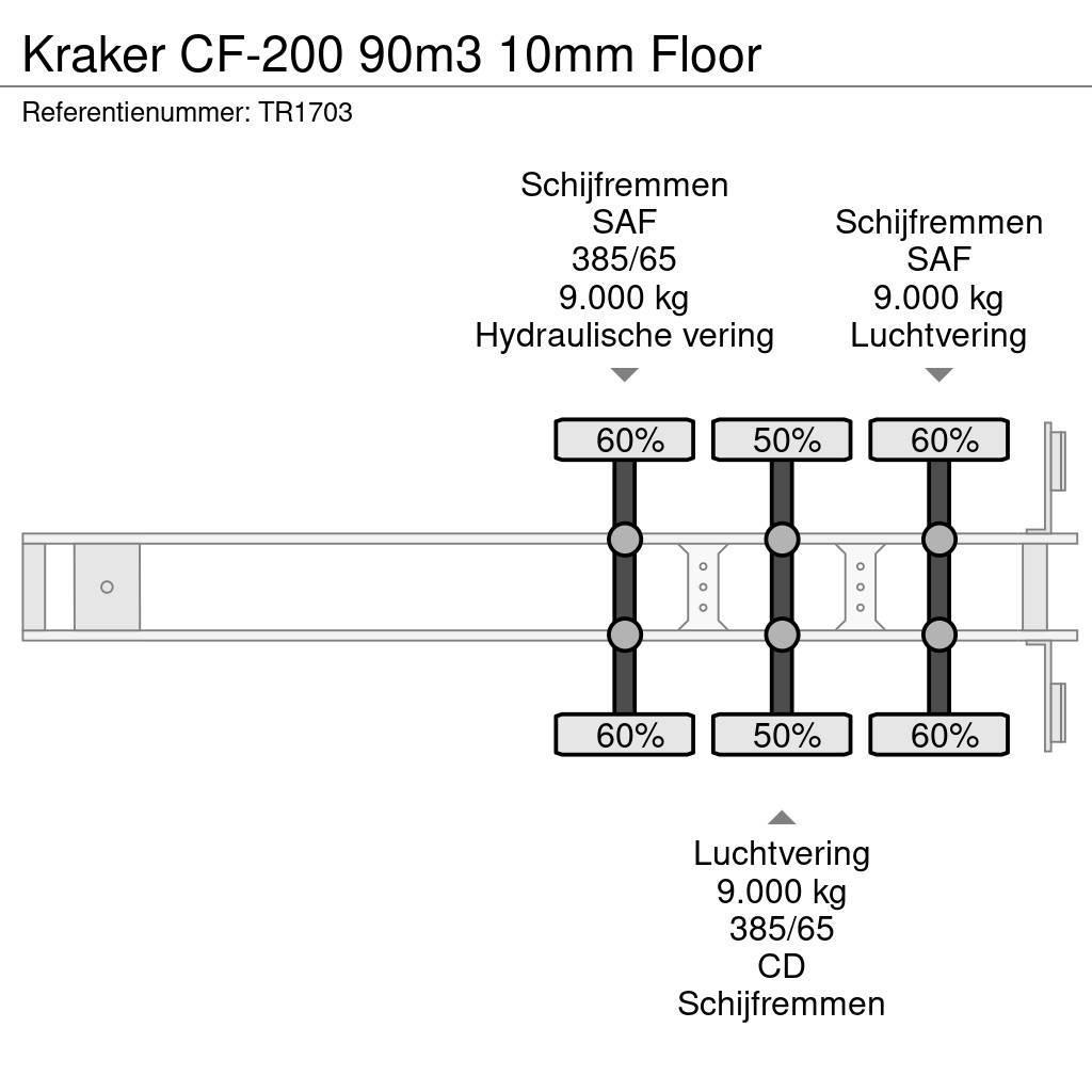 Kraker CF-200 90m3 10mm Floor Liikuvpõrand poolhaagised