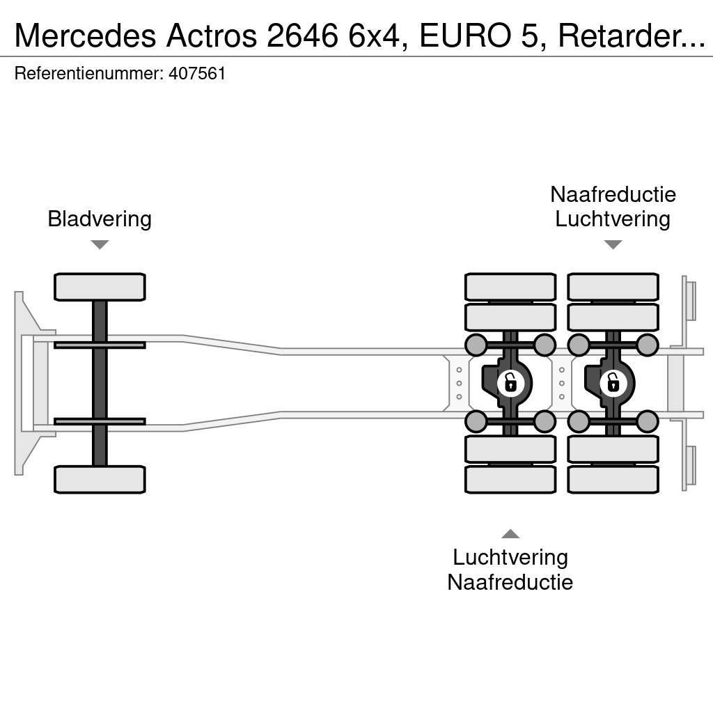 Mercedes-Benz Actros 2646 6x4, EURO 5, Retarder, Multilift Konksliftveokid