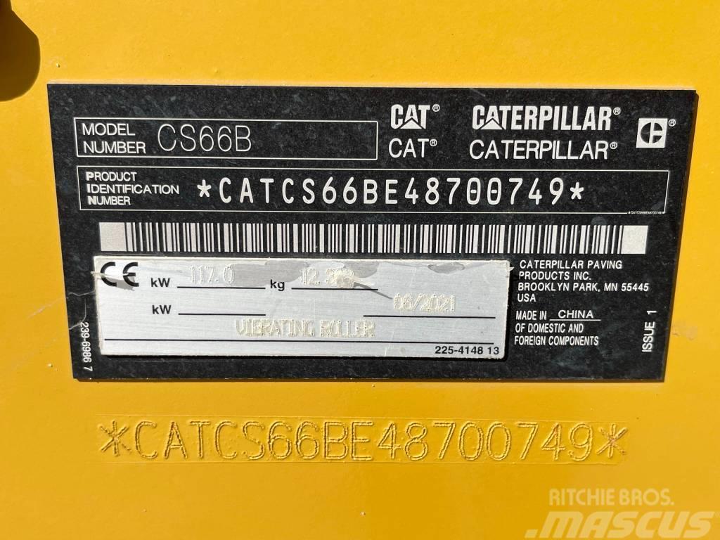 CAT CS66B - Low Hours / CE Certified - Airco Ühe trumliga rullid
