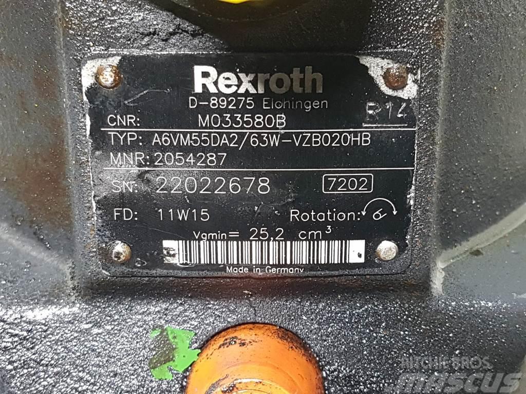 Rexroth A6VM55DA2/63W-MO33580B / R902054287-Drive motor Hüdraulika