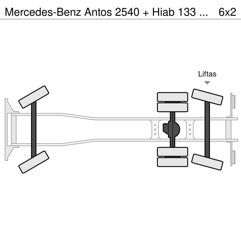 Mercedes-Benz Antos 2540 + Hiab 133 K pro crane Maastikutõstukid