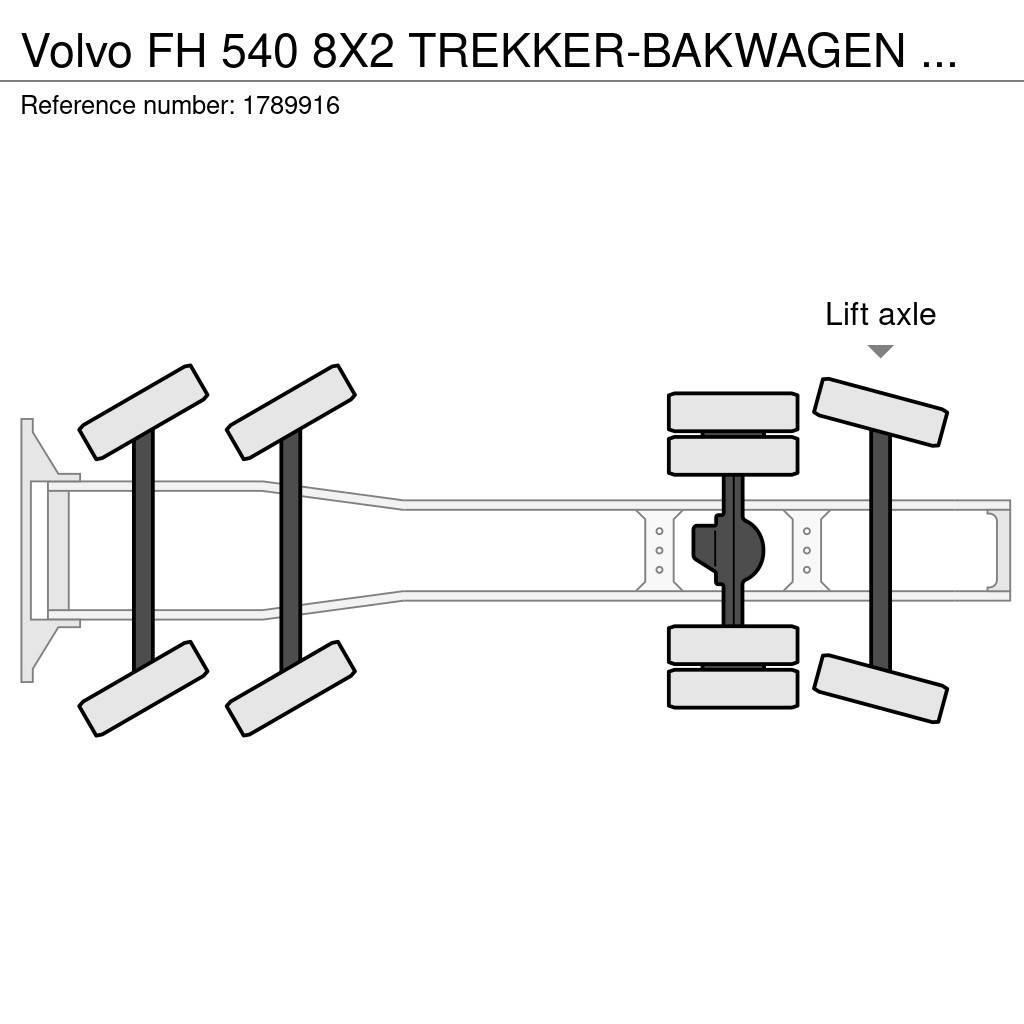 Volvo FH 540 8X2 TREKKER-BAKWAGEN COMBI + FASSI F1650RA. Sadulveokid