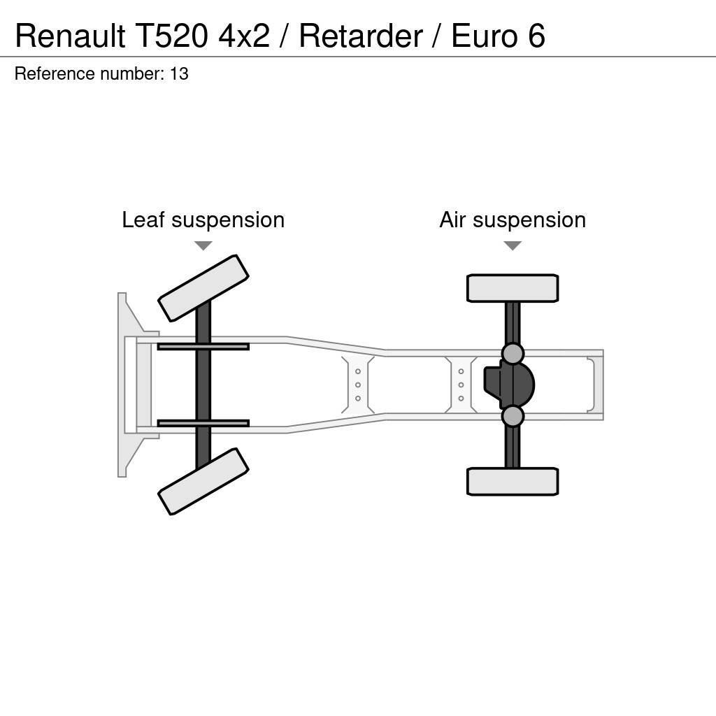 Renault T520 4x2 / Retarder / Euro 6 Sadulveokid