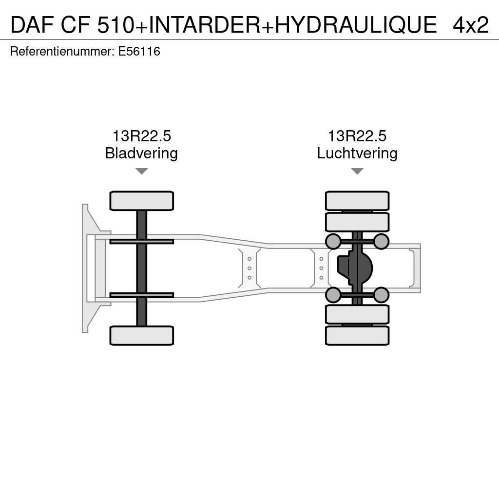 DAF CF 510+INTARDER+HYDRAULIQUE Sadulveokid