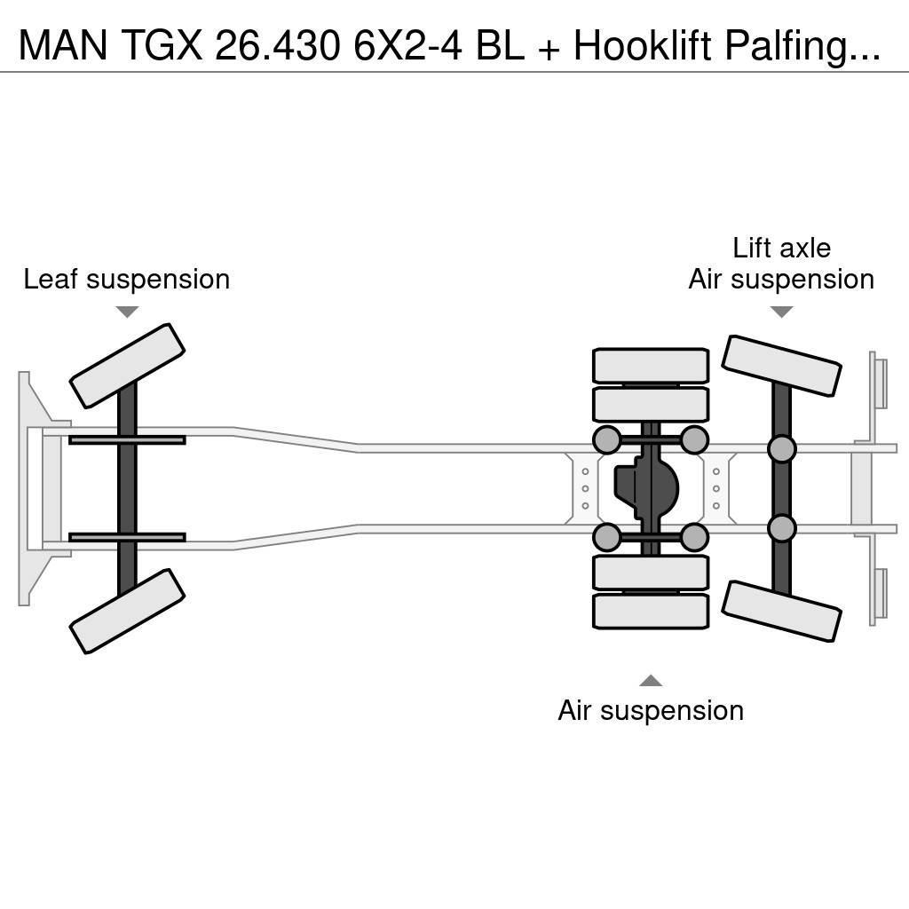 MAN TGX 26.430 6X2-4 BL + Hooklift Palfinger (PHT20SLD Konksliftveokid