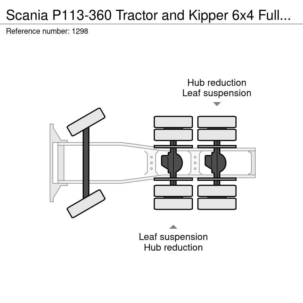 Scania P113-360 Tractor and Kipper 6x4 Full Steel Suspens Sadulveokid
