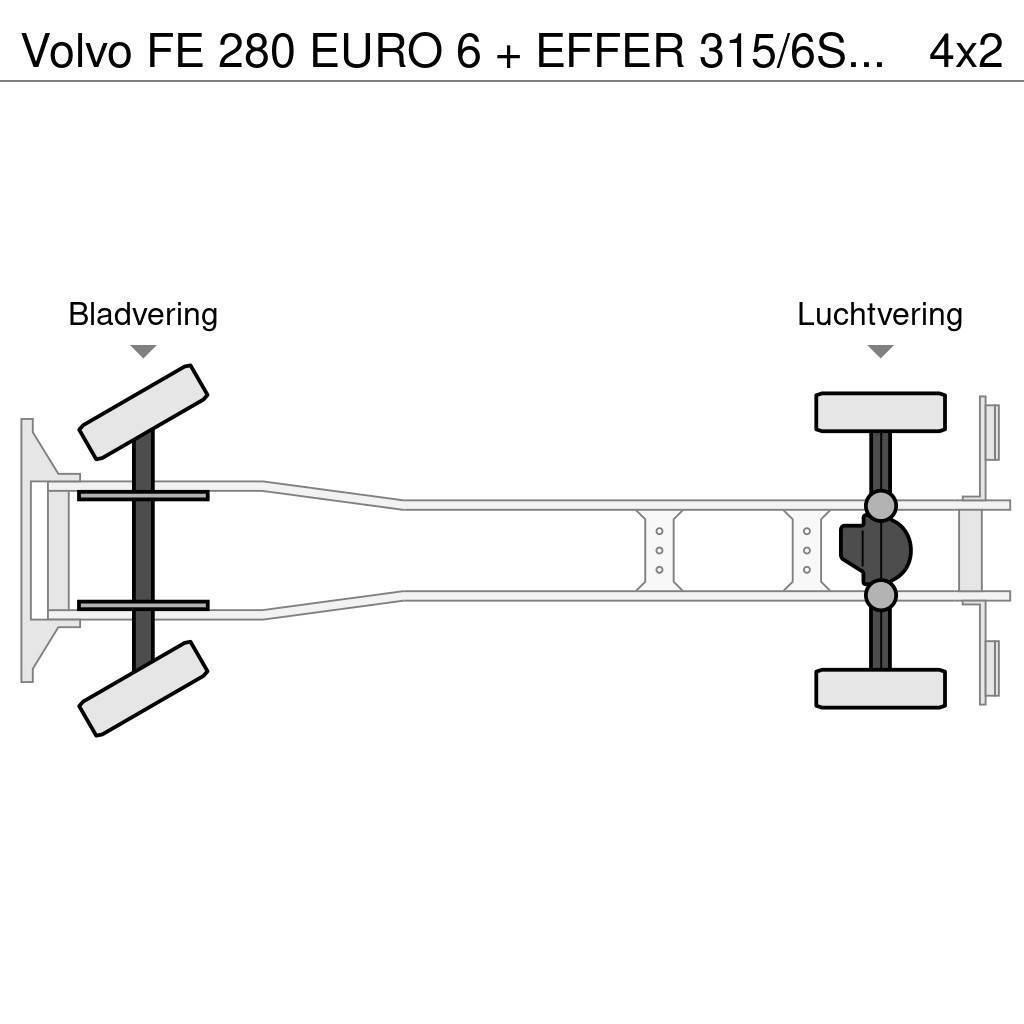 Volvo FE 280 EURO 6 + EFFER 315/6S + JIB 4S / LIER / WIN Maastikutõstukid