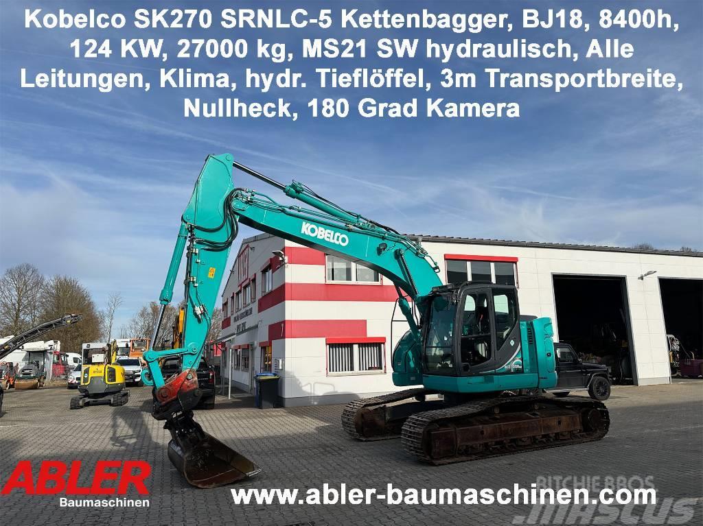 Kobelco SK270 SRNLC-5 Kettenbagger Kurzheck MS21 Klima Roomikekskavaatorid