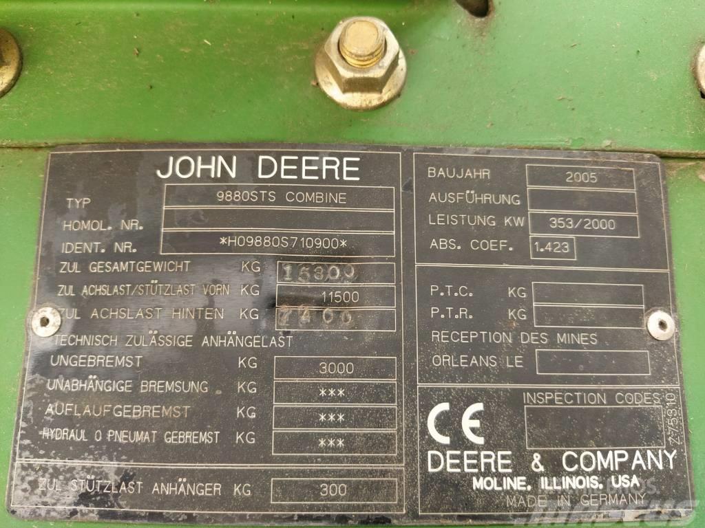 John Deere 9880 i STS Teraviljakombainid