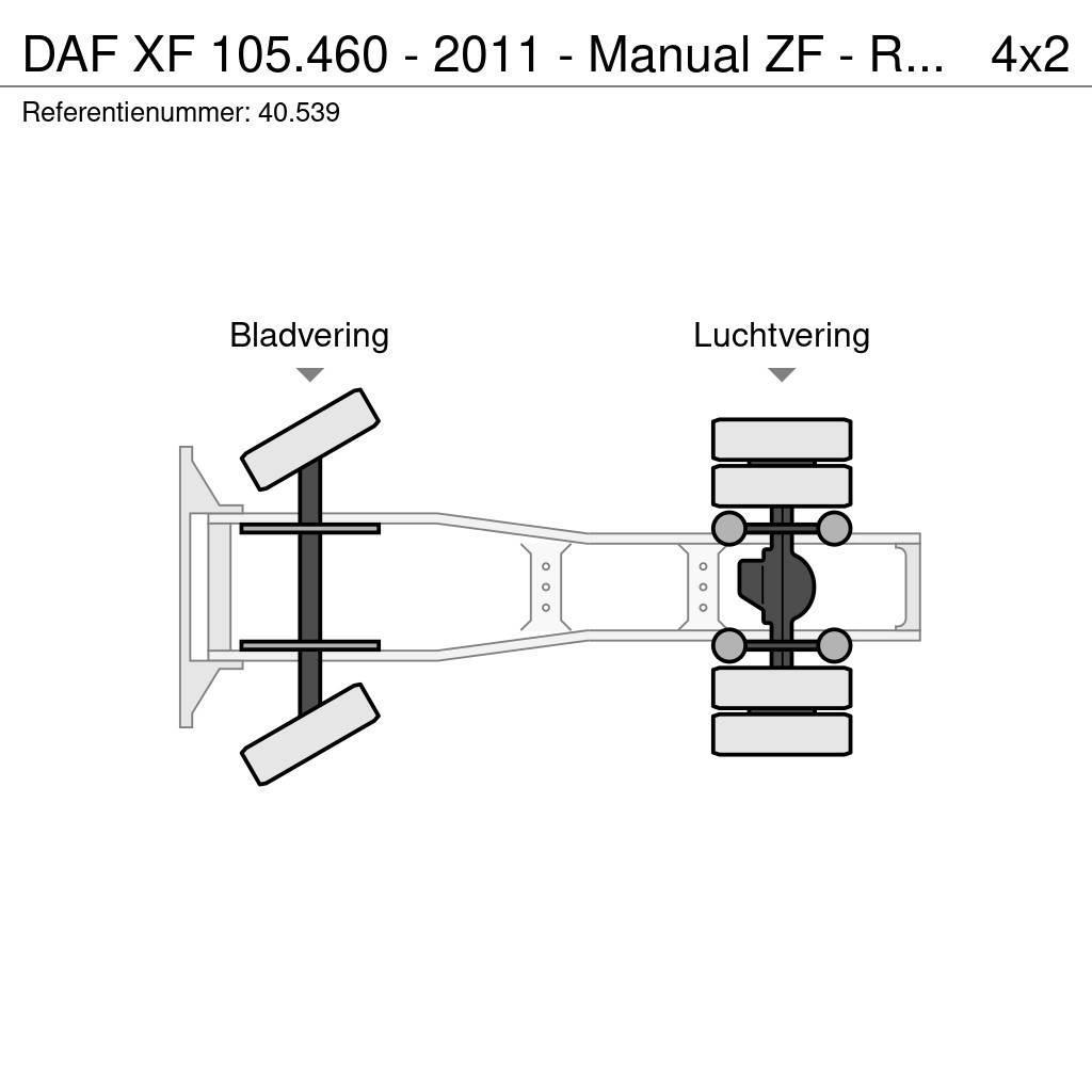 DAF XF 105.460 - 2011 - Manual ZF - Retarder - Origin: Sadulveokid