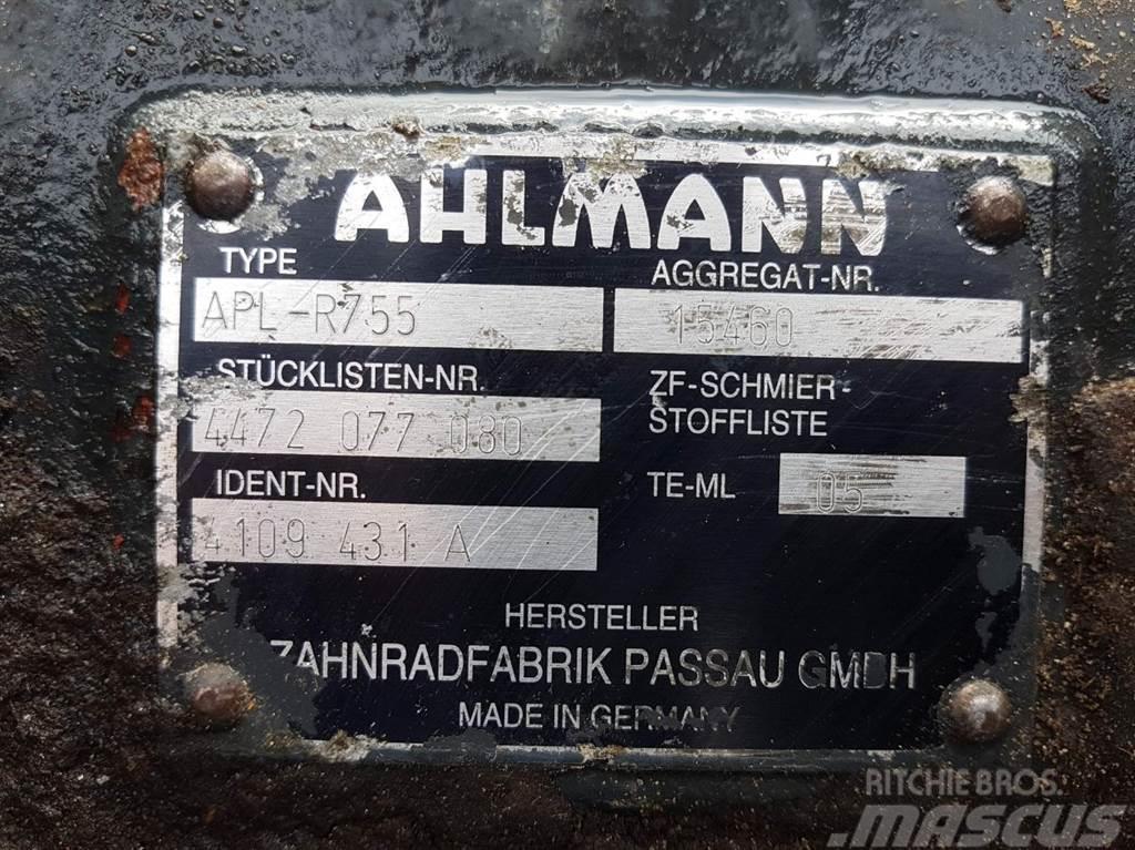 Ahlmann AZ14-ZF APL-R755-4472077080/4109431A-Axle/Achse/As Sillad