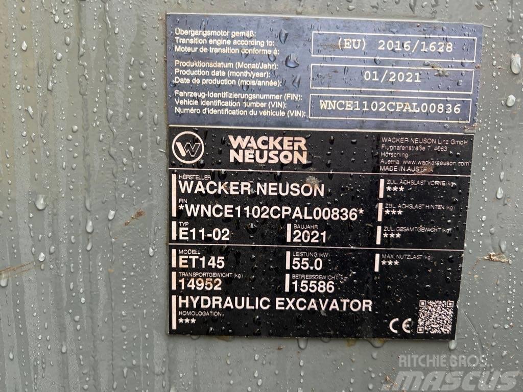 Wacker Neuson ET145 Roomikekskavaatorid