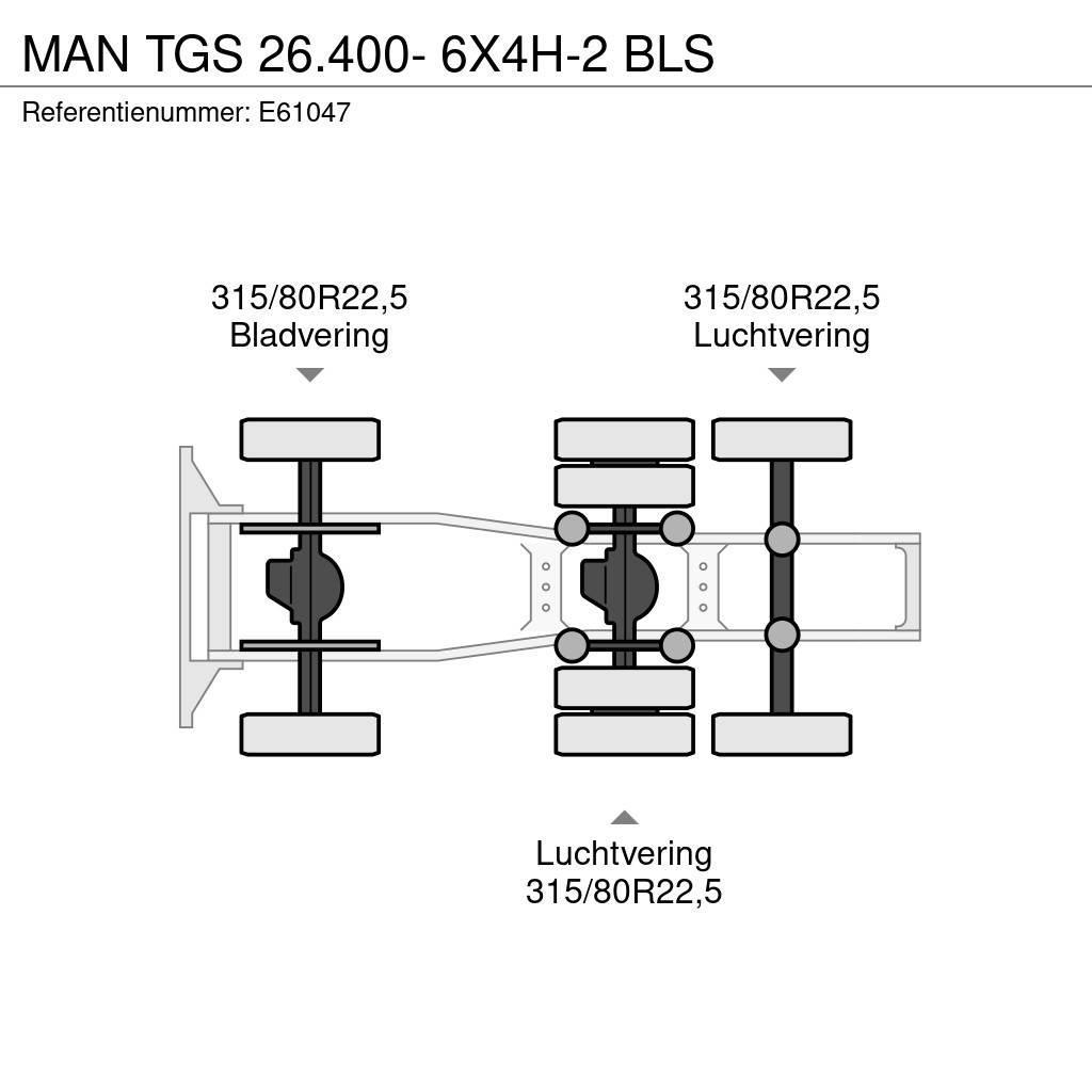 MAN TGS 26.400- 6X4H-2 BLS Sadulveokid