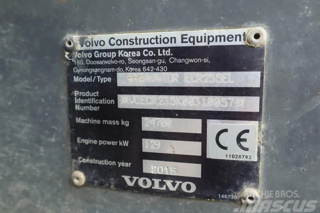 Volvo ECR 235 EL | ROTOTILT | BUCKET | AIRCO Roomikekskavaatorid