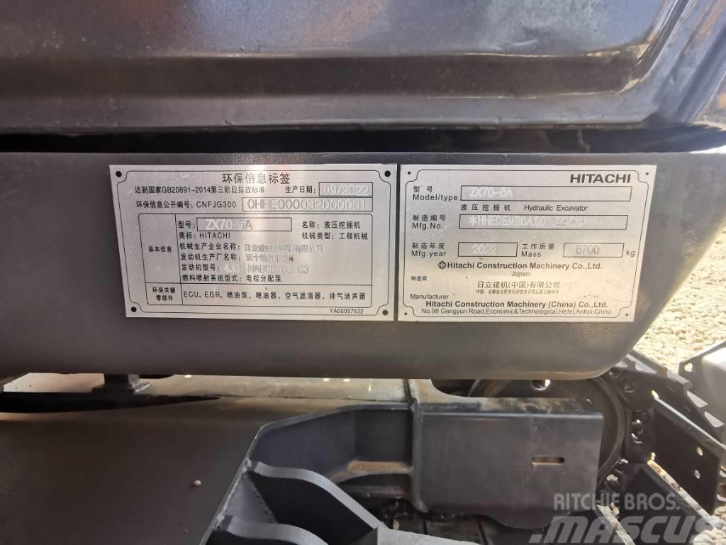 Hitachi ZX 70 Miniekskavaatorid < 7 t