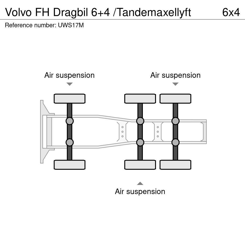 Volvo FH Dragbil 6+4 /Tandemaxellyft Sadulveokid