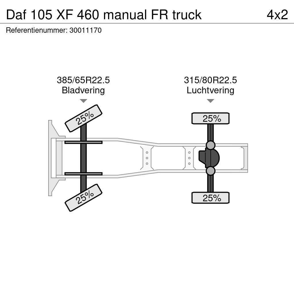 DAF 105 XF 460 manual FR truck Sadulveokid