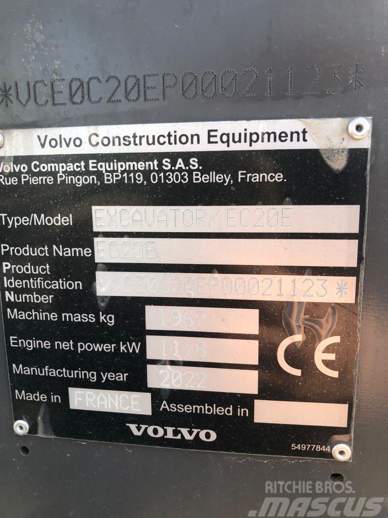 Volvo EC 20 E Miniekskavaatorid < 7 t