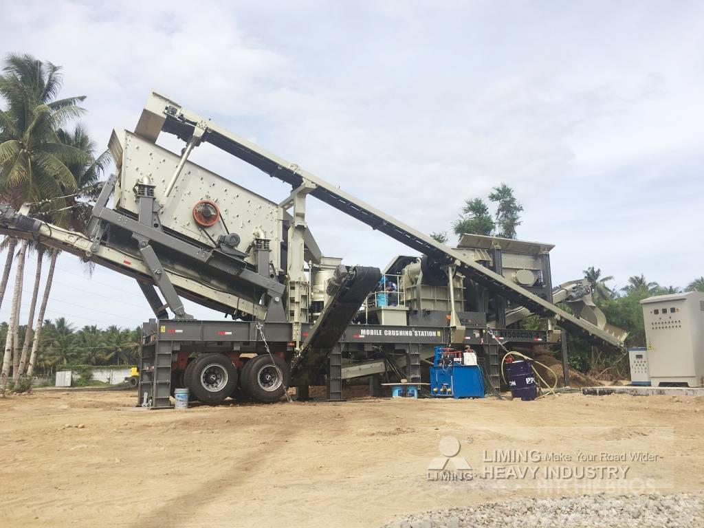 Liming Y3S23G93E46Y55B Portable Mobile Jaw&Cone Crusher Iseliikuvad purustid