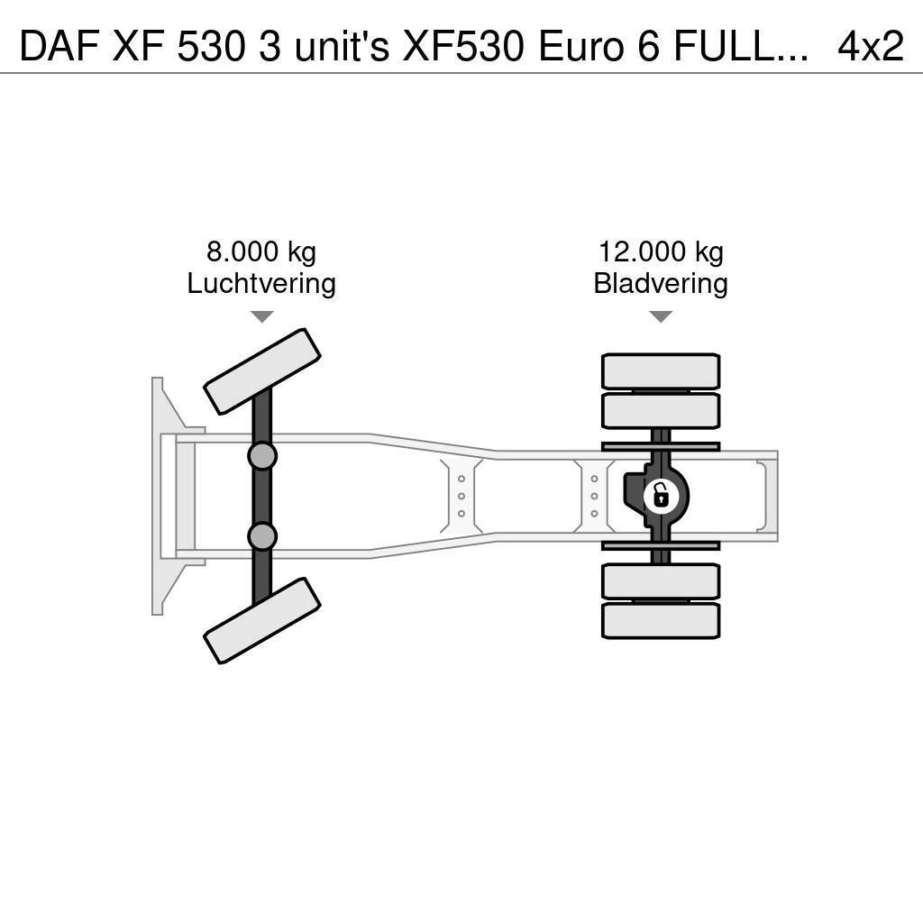 DAF XF 530 3 unit's XF530 Euro 6 FULL-SPOILER ZF-Intar Sadulveokid