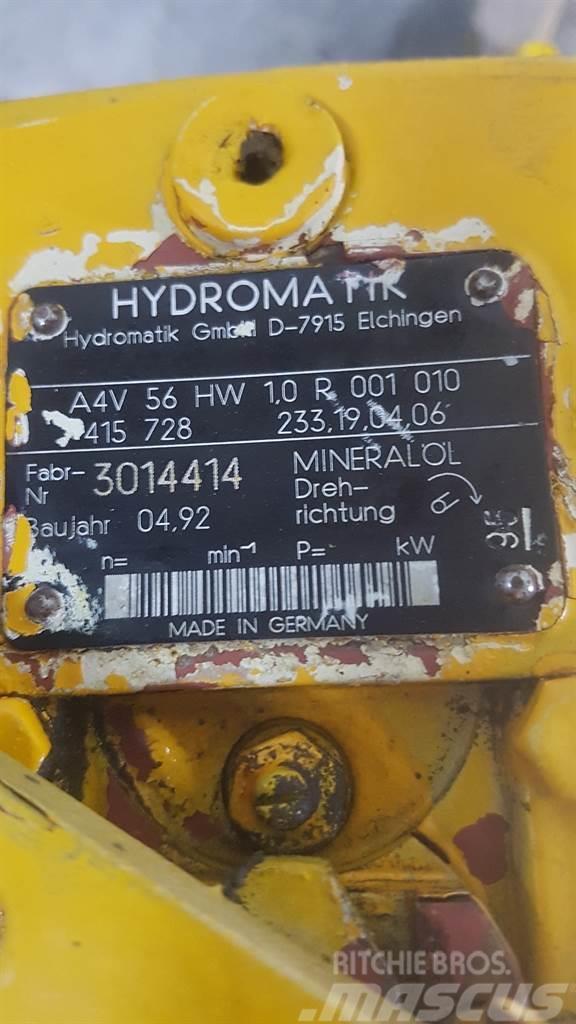 Hydromatik A4V56HW1.0R001010 - Drive pump/Fahrpumpe/Rijpomp Hüdraulika