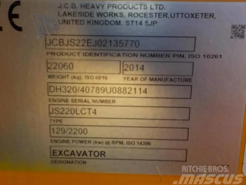 JCB JS220LC Roomikekskavaatorid