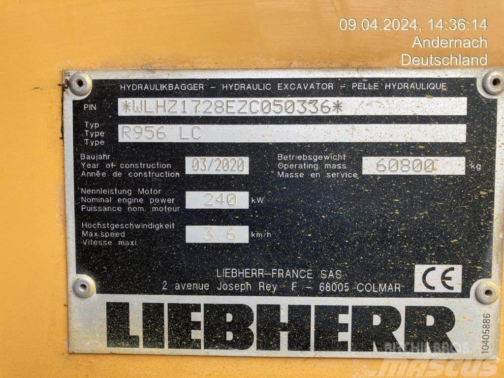 Liebherr R956 LC Roomikekskavaatorid