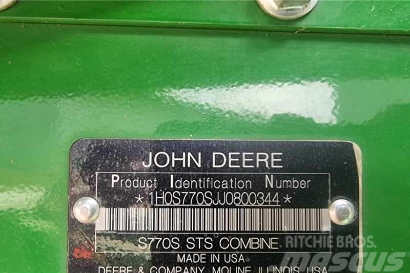 John Deere S770 Muud veokid