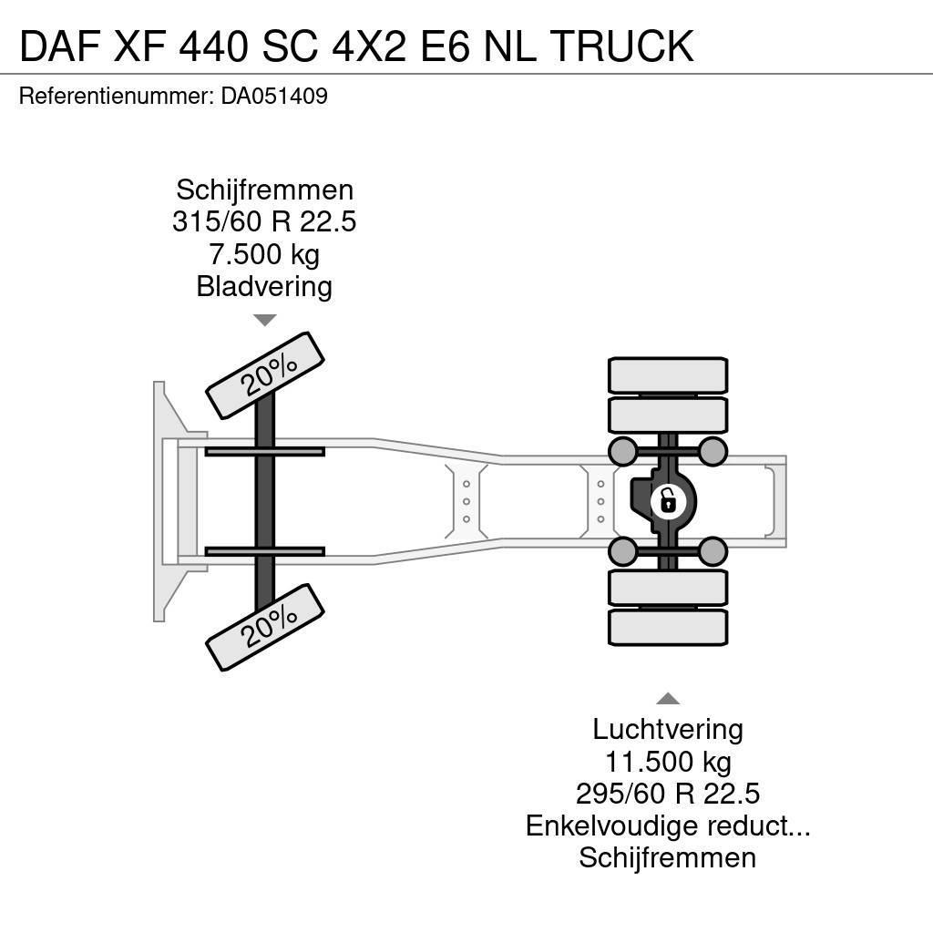 DAF XF 440 SC 4X2 E6 NL TRUCK Sadulveokid