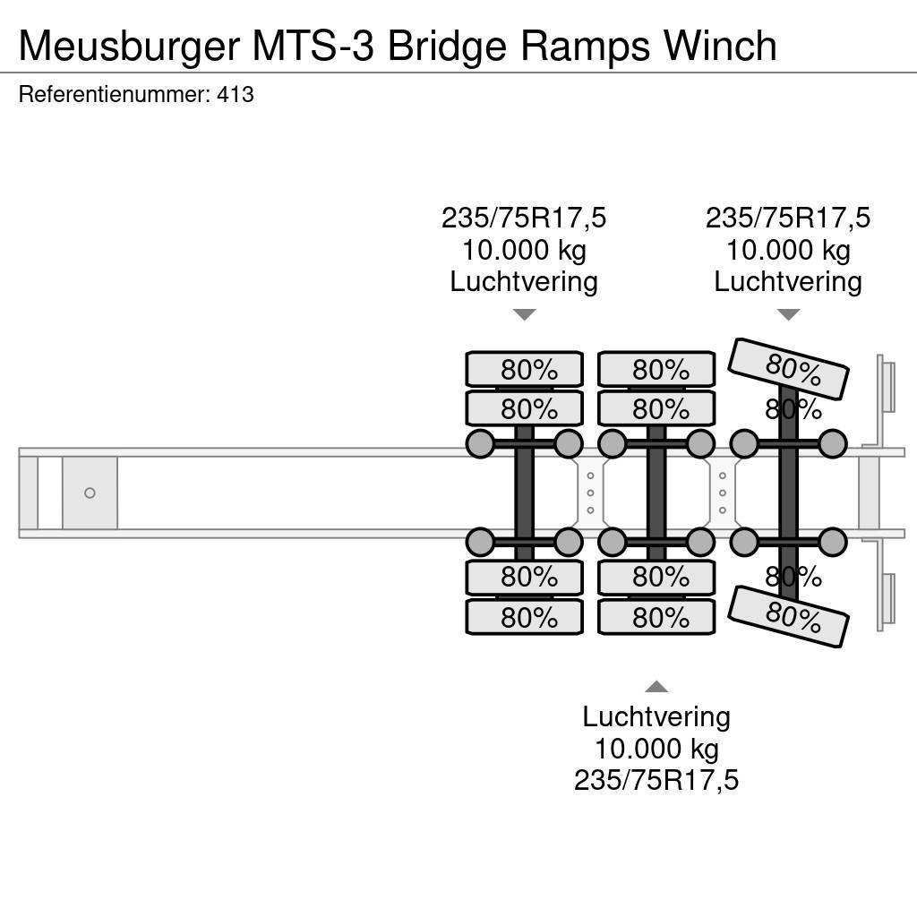 Meusburger MTS-3 Bridge Ramps Winch Raskeveo poolhaagised