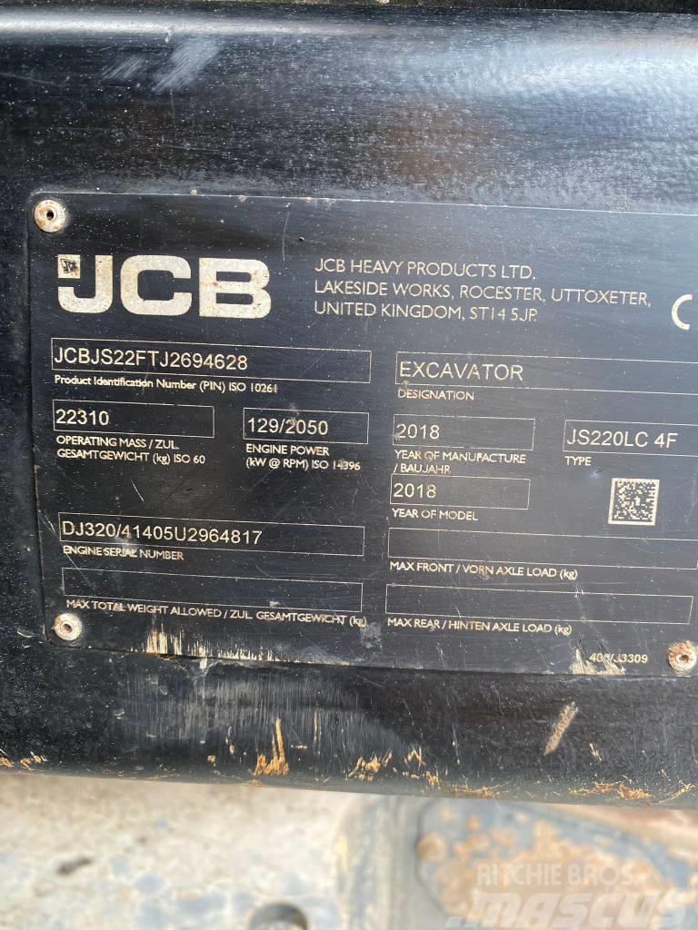 JCB JS 220 LC Roomikekskavaatorid