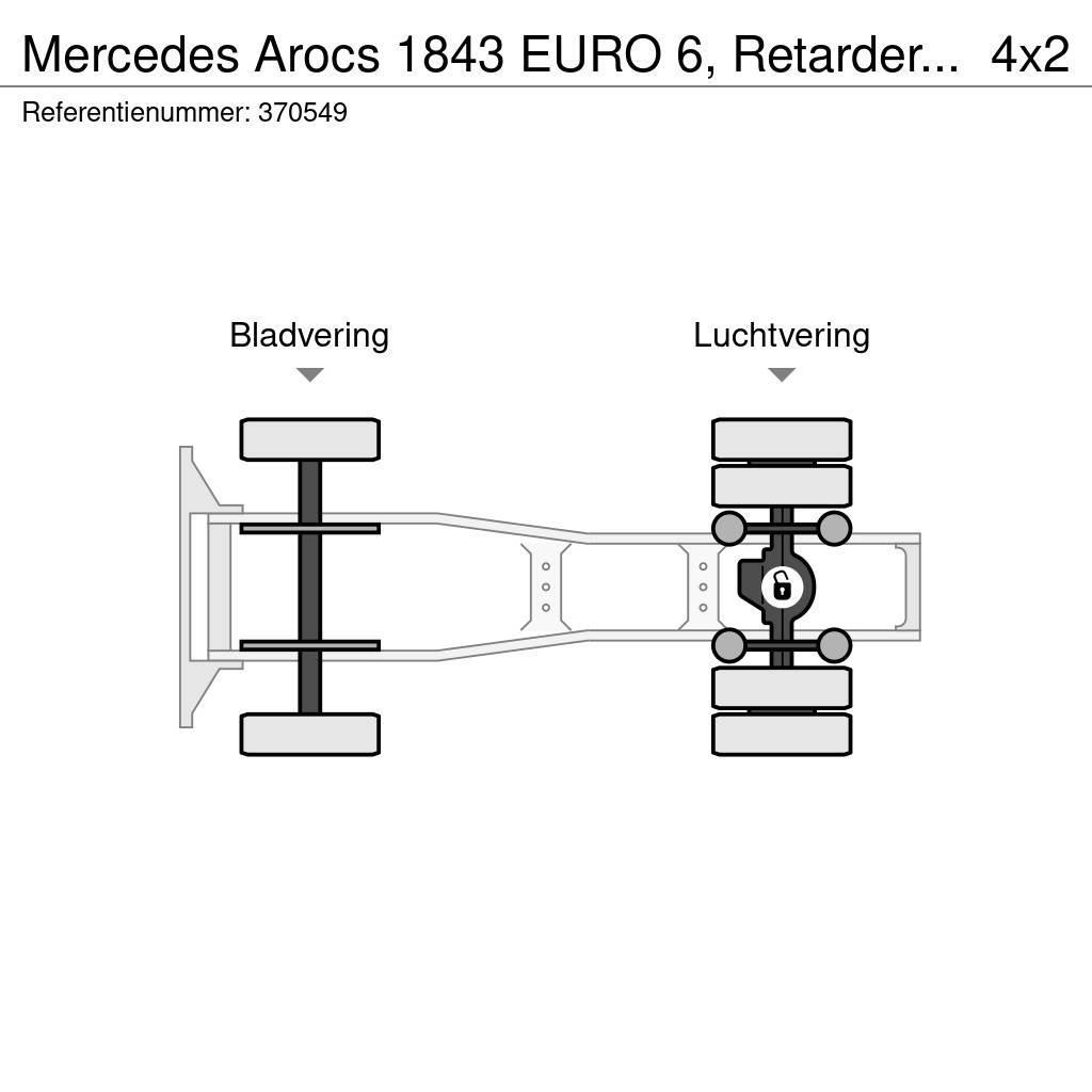 Mercedes-Benz Arocs 1843 EURO 6, Retarder, PTO Sadulveokid